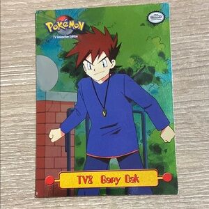 TV8 Gary Oak Pokemon Topps Series 1 Holo Foil 1999 Vintage